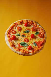 Photo of pizza food vegetable pepperoni.
