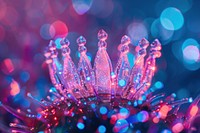 Bioluminescence Crown background light crown vibrant color.