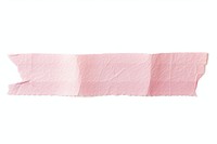 Light pink adhesive strip paper white background rectangle.