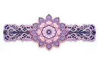 Mandala pattern adhesive strip jewelry white background accessories.