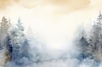 Winter forest watercolor background backgrounds outdoors painting.