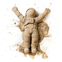 Sand Sculpture astronaut toy cartoon sand.