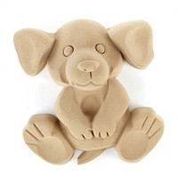 Sand Sculpture dog toy cartoon mammal.