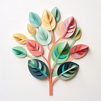 Indoor plant craft paper leaf.
