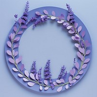 Lavender circle border art flower purple.