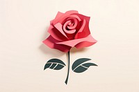 Rose flower plant paper.