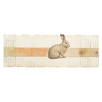Tape stuck on rabbit animal rodent mammal.