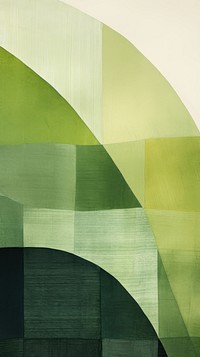 Green field abstract wall art.