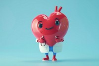 Heart character cartoon cute toy.