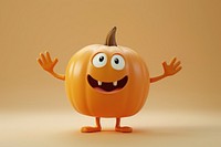 Pumpkin character vegetable cartoon food.