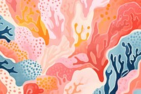 Simple coral reef backgrounds abstract pattern.