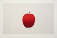 Apple fruit red painting.