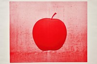 Apple rectangle painting fruit.