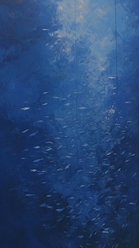 Acrylic paint of school of fish nature transparent backgrounds.