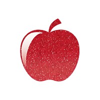 Glitter apple icon fruit plant food.