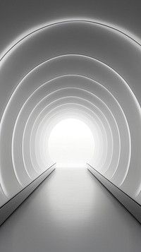 Grey tone wallpaper tunnel architecture illuminated futuristic.