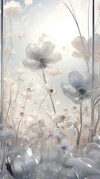 Grey tone wallpaper flower meadow plant transparent backgrounds.