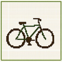 Bicycle vehicle pattern text.