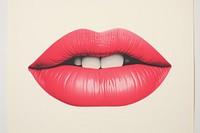 Lips lipstick moustache cosmetics.