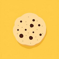 Minimal Abstract Vector illustration of a cookie food confectionery outdoors.