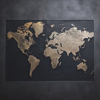 World map black blackboard astronomy.
