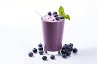 Blueberry smoothie milkshake fruit juice.