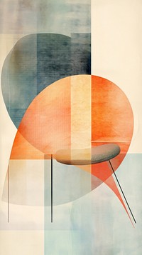 Chair abstract painting art.