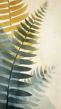 Fern painting plant leaf