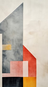 House abstract painting art.