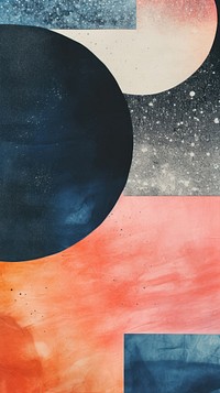 Night sky abstract painting shape.