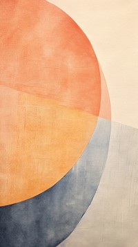 Sun abstract painting shape.