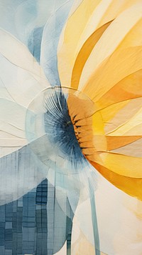 Sunflower abstract painting petal.