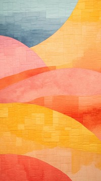 Sunset abstract painting art.