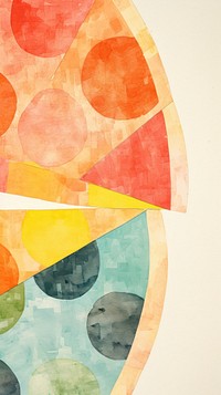 Pizza abstract pattern palette.