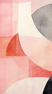 Pink abstract painting shape.
