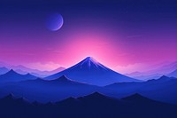Purple landscape astronomy mountain.