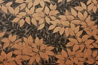 Oak leaves repeated pattern backgrounds textured brown.