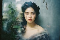 Beautiful Korean women photography portrait elegance.