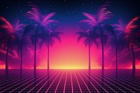 Retrowave tropical backgrounds nature night.