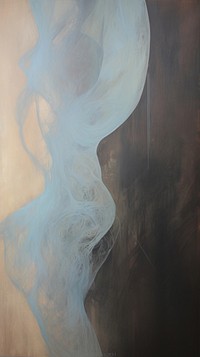 Woman body painting smoke art.