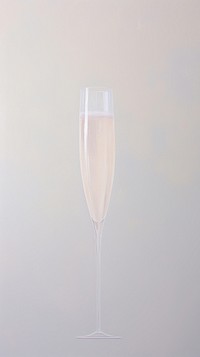 Pastel champagne glass drink refreshment celebration.