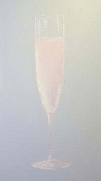 Pastel champagne glass cocktail drink refreshment.