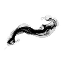 Abstract smoke of gun black white background monochrome.