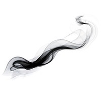 Abstract smoke of fish white black white background.