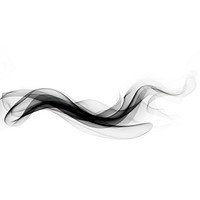 Abstract smoke of loop white black white background.