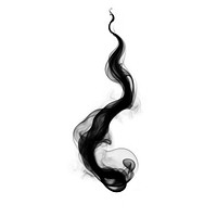 Abstract smoke of water drop black white background creativity.