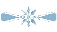 Snowflakes divider ornament symbol white celebration.