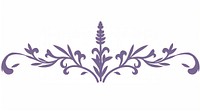 Lavender divider ornament pattern flower plant.