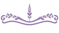 Lavender divider ornament pattern flower purple.