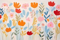 Floral art painting pattern.